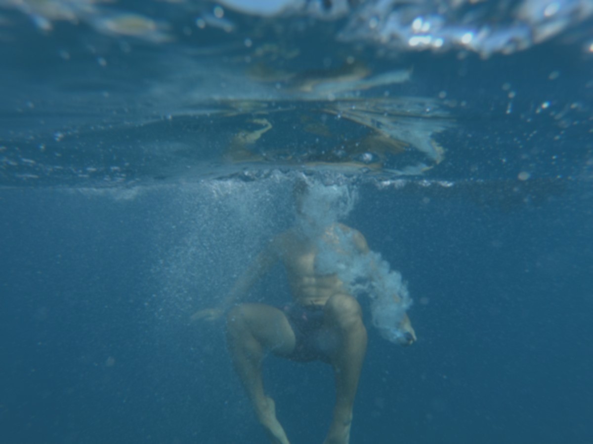 Original underwater portrait